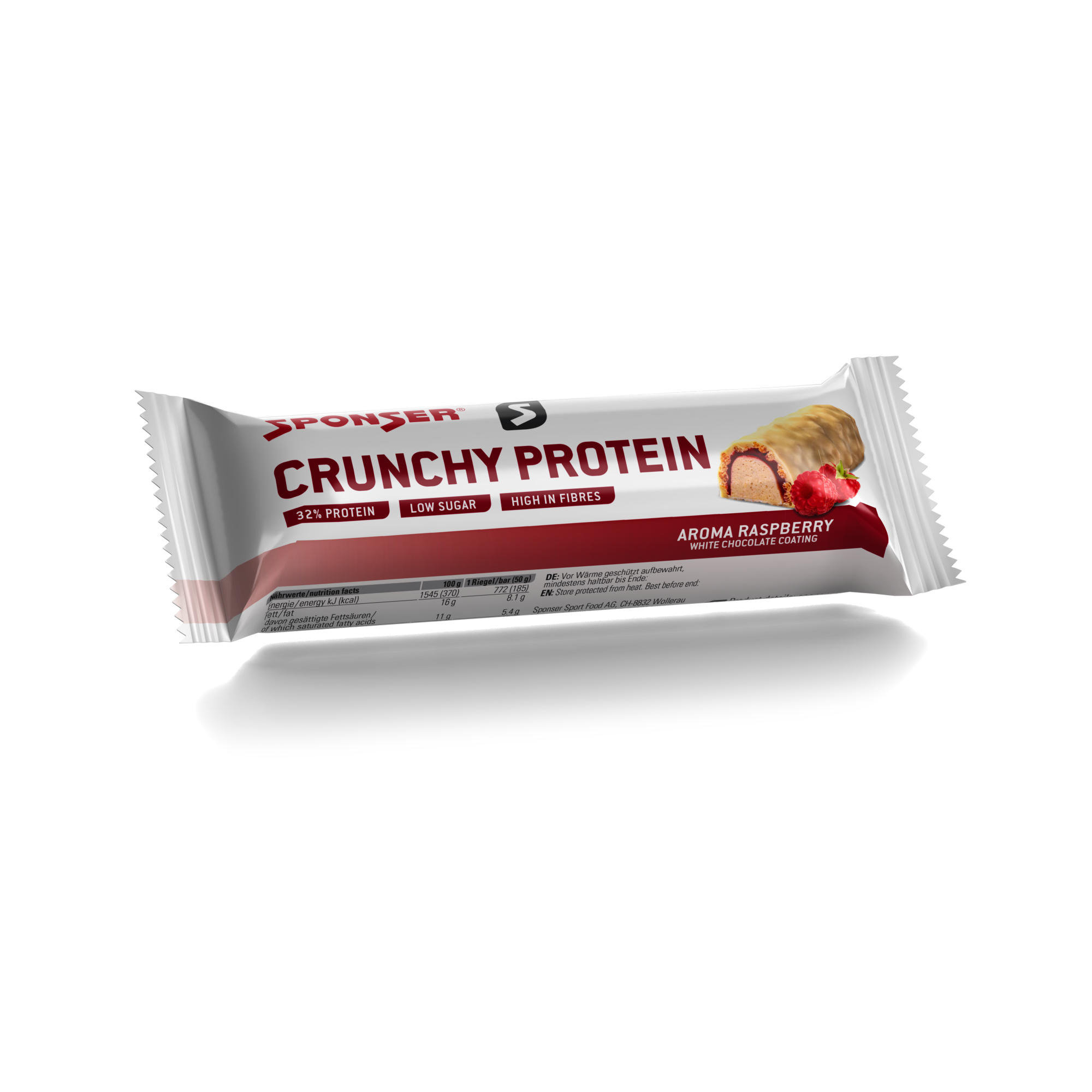 Sponser Crunchy Protein Raspberry, 50 g.