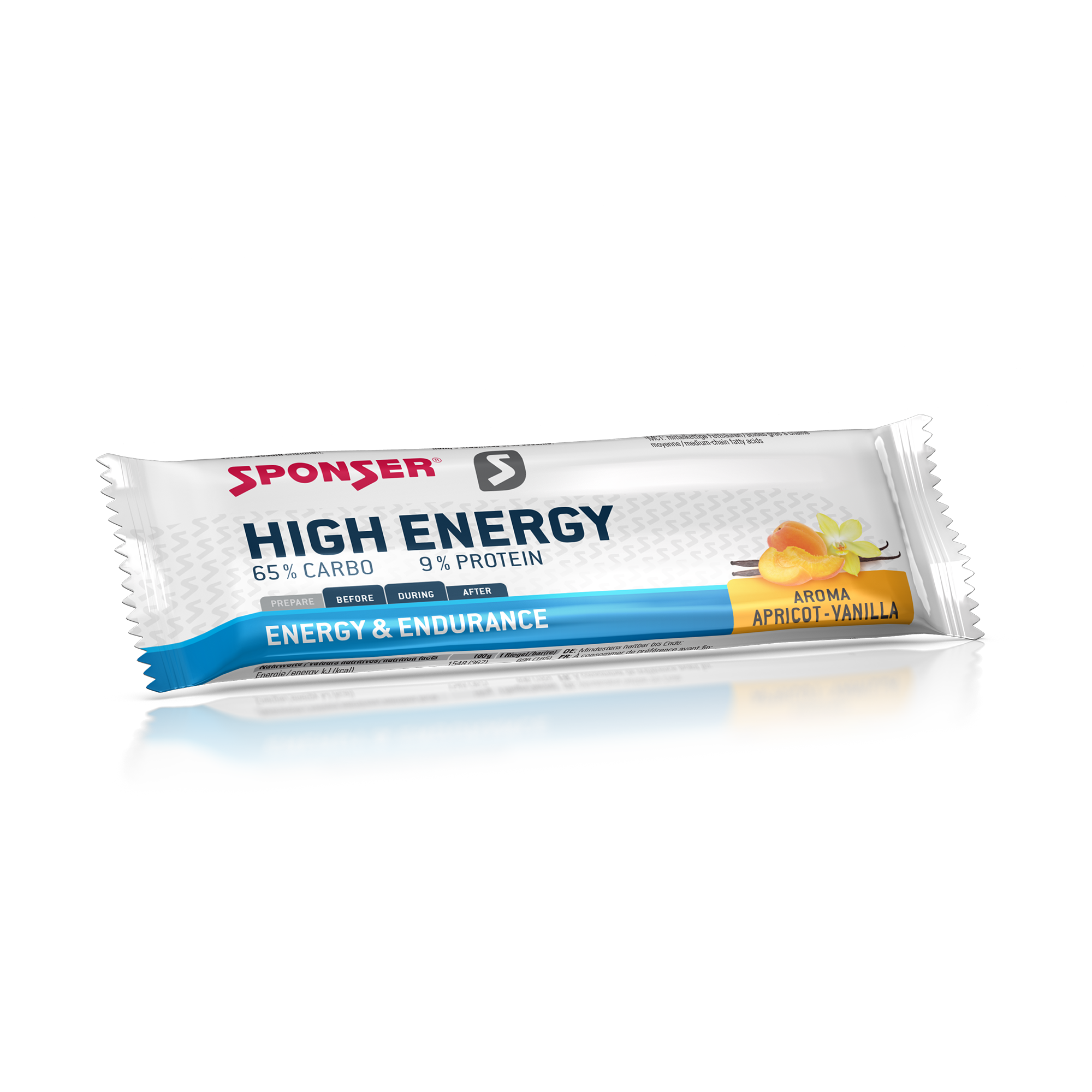 Sponser High Energy Bar Vanilla/Apricot, 45 g.