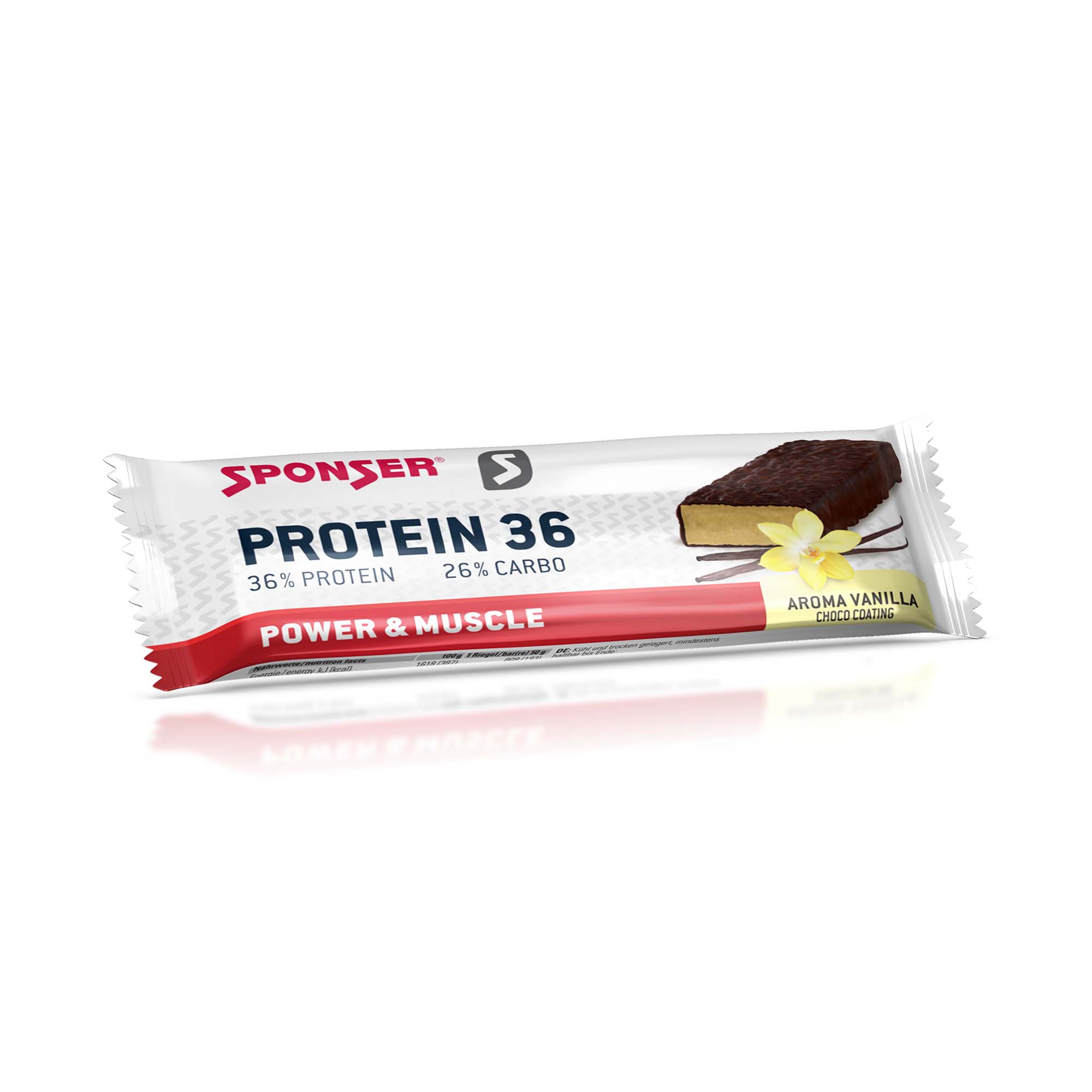 Sponser Protein 36 Bar Vanilla, 50 g.